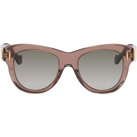 LOEWE LOEWE Brown Anagram Round Sunglasses