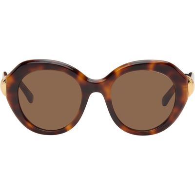 LOEWE LOEWE Brown Coil Round Sunglasses