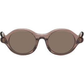 LOEWE LOEWE Brown Slim Round Sunglasses