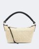 Loewe Loewe Cala Mini leather-trimmed raffia top-handle bag - 1