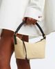 Loewe Loewe Cala Mini leather-trimmed raffia top-handle bag - 2