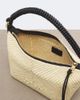 Loewe Loewe Cala Mini leather-trimmed raffia top-handle bag - 3