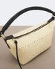 Loewe Loewe Cala Mini leather-trimmed raffia top-handle bag - 6