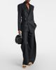 Loewe Loewe Checked belt wool barrel-leg pants - 2