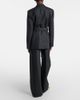 Loewe Loewe Checked belt wool barrel-leg pants - 3