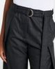 Loewe Loewe Checked belt wool barrel-leg pants - 4