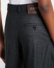 Loewe Loewe Checked belt wool barrel-leg pants - 6