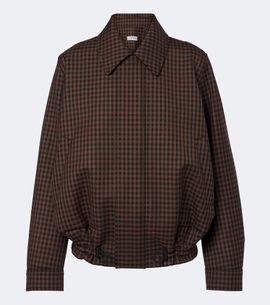 Loewe Loewe Checked wool blouson jacket