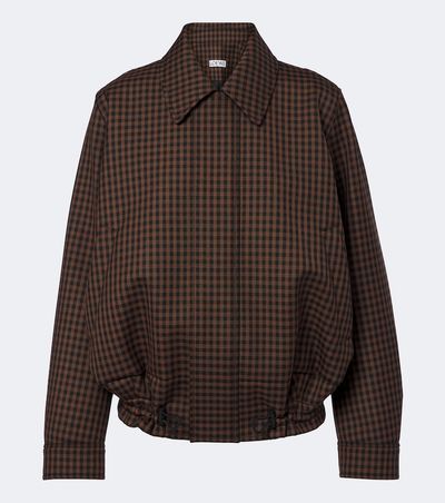 Loewe Loewe Checked wool blouson jacket