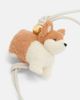 Loewe Loewe Corgi leather-trimmed wool bag charm - 3