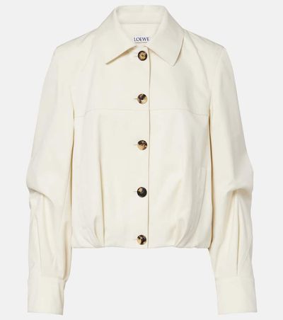Loewe Loewe Cotton and silk blouson jacket