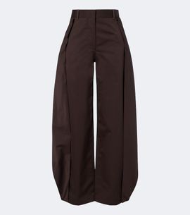 Loewe Loewe Cotton and silk gabardine barrel-leg pants