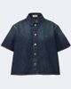 Loewe Loewe Double L asymmetric denim shirt - 1