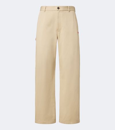 Loewe Loewe Double L cotton twill wide-leg pants
