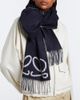 Loewe Loewe Double L jacquard silk and cashmere scarf - 3