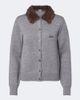 Loewe Loewe Double L ribbed-knit wool cardigan - 1