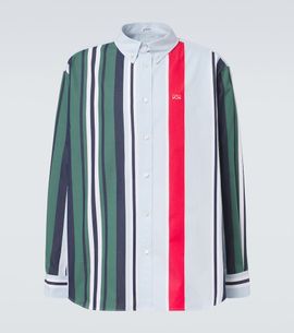 Loewe Loewe Double L striped cotton twill shirt
