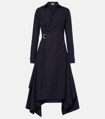 Loewe Loewe Draped cotton wrap dress