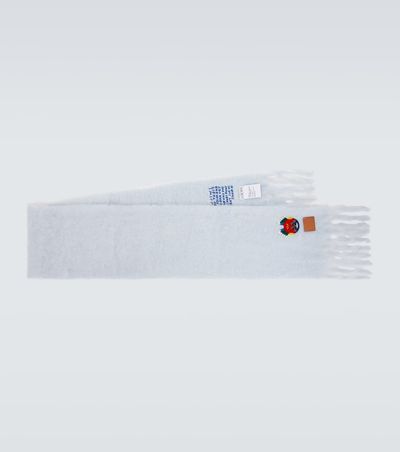 Loewe Loewe Embroidered mohair and wool scarf