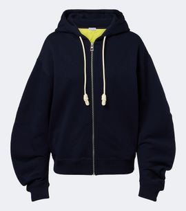Loewe Loewe Flamenco cotton fleece zip-up hoodie