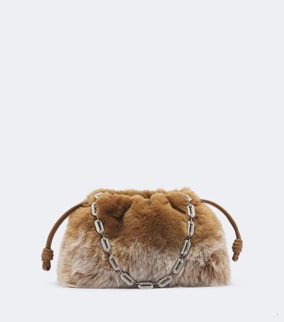 Loewe Loewe Flamenco Medium shearling pouch
