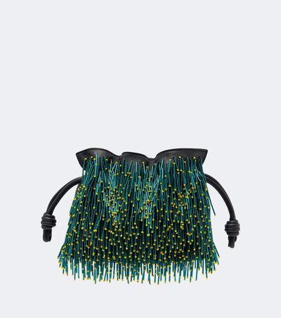 Loewe Loewe Flamenco Mini beaded leather clutch