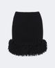 Loewe Loewe Fringed wool-blend miniskirt - 1