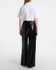 Loewe Loewe Gathered leather wide-leg pants - 3