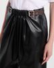 Loewe Loewe Gathered leather wide-leg pants - 4