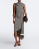 Loewe Loewe Gingham asymmetric crÃªpe midi dress - 2