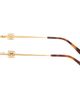 LOEWE LOEWE Gold Anagram Glasses - 3