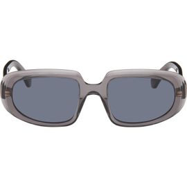 LOEWE LOEWE Gray Rectangular Anagram Sunglasses
