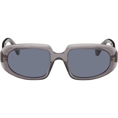 LOEWE LOEWE Gray Rectangular Anagram Sunglasses