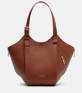 Loewe Loewe Hammock Flip leather tote bag