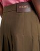 Loewe Loewe Leather-trimmed cotton-blend wrap skirt - 5