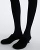 Loewe Loewe Leather-trimmed ribbed-knit leggings - 4