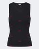 Loewe Loewe Logo ribbed-knit cotton-blend jersey tank top - 1