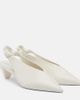 Loewe Loewe Origami Cubic leather slingback pumps - 1