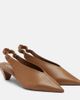 Loewe Loewe Origami leather slingback pumps - 1