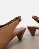Loewe Loewe Origami leather slingback pumps - 6