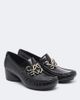 Loewe Loewe Oval Double L leather loafer pumps - 1