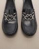 Loewe Loewe Oval Double L leather loafer pumps - 6
