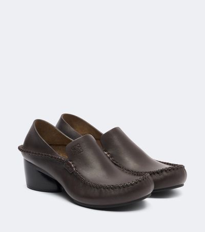 Loewe Loewe Oval leather loafer pumps