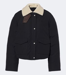 Loewe Loewe Padded shearling-trimmed cotton-blend jacket