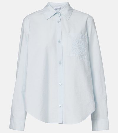 Loewe Loewe Paula's Ibiza Anagram cotton-blend poplin shirt