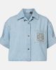 Loewe Loewe Paula's Ibiza Anagram cropped denim shirt - 1