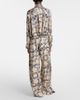 Loewe Loewe Paula's Ibiza Anagram silk wide-leg pants - 6