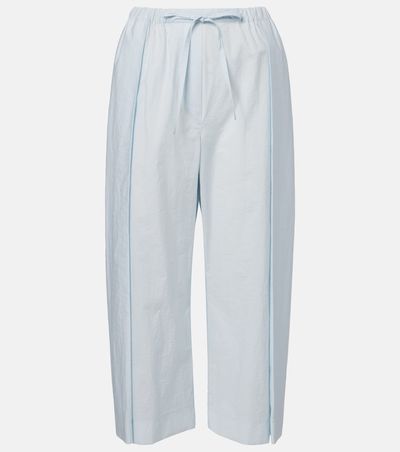 Loewe Loewe Paula's Ibiza cotton-blend poplin wide-leg pants