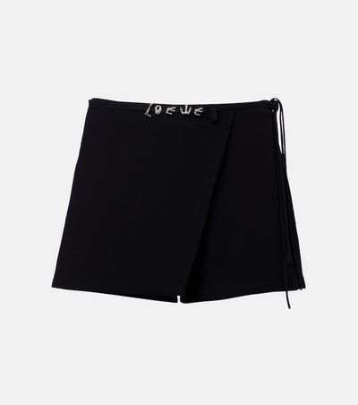Loewe Loewe Paula's Ibiza cotton and silk crÃªpe skort