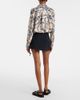 Loewe Loewe Paula's Ibiza cotton and silk crÃªpe skort - 5